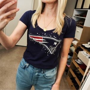 PINK Victoria's Secret Navy Blue Short Sleeve Tee